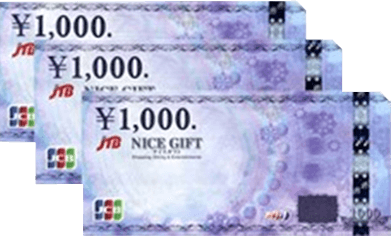 JTBナイスギフト3,000円分