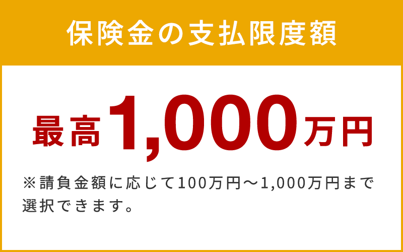 不具合があったら保険金でしっかりと補修します。